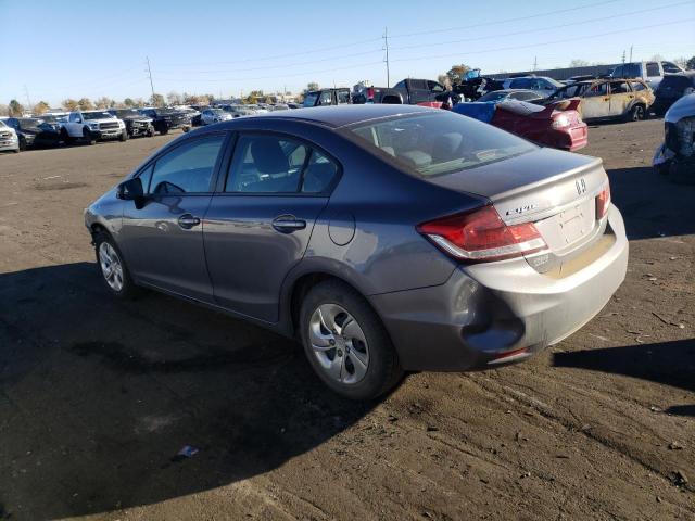 19XFB2F5XEE210218 - 2014 HONDA CIVIC LX GRAY photo 2