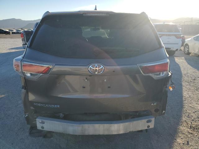 5TDZKRFH5FS079643 - 2015 TOYOTA HIGHLANDER LE GRAY photo 6