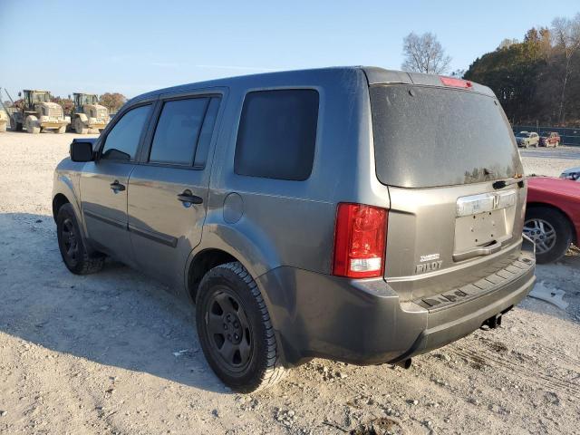 5FNYF3H28AB022498 - 2010 HONDA PILOT LX GRAY photo 2