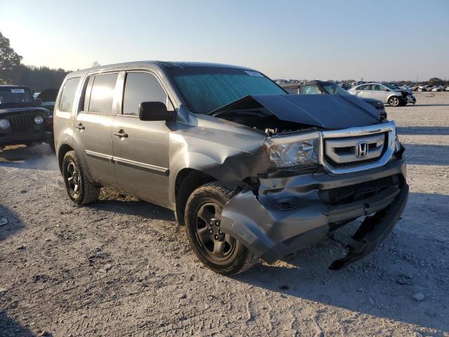 5FNYF3H28AB022498 - 2010 HONDA PILOT LX GRAY photo 4