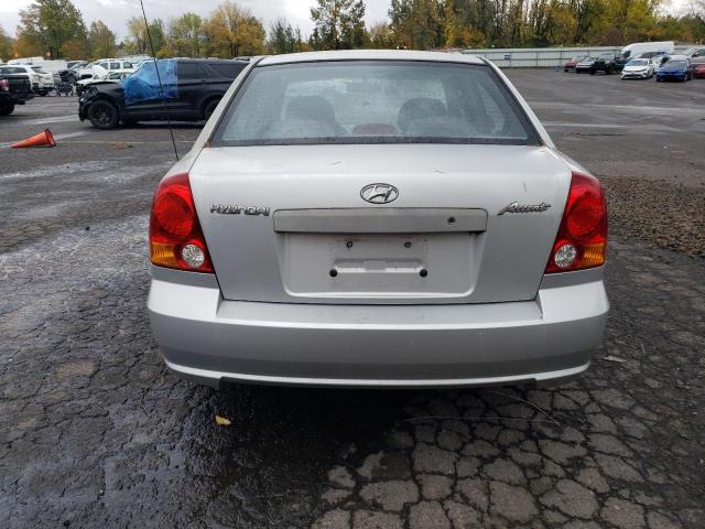 KMHCG45C94U540797 - 2004 HYUNDAI ACCENT GL SILVER photo 6