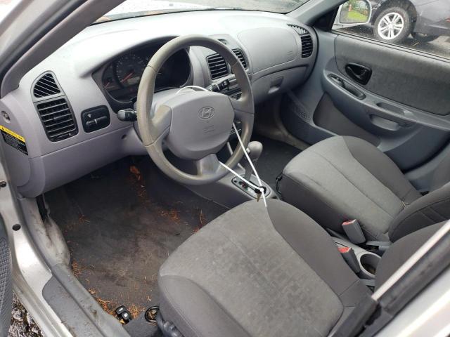 KMHCG45C94U540797 - 2004 HYUNDAI ACCENT GL SILVER photo 8