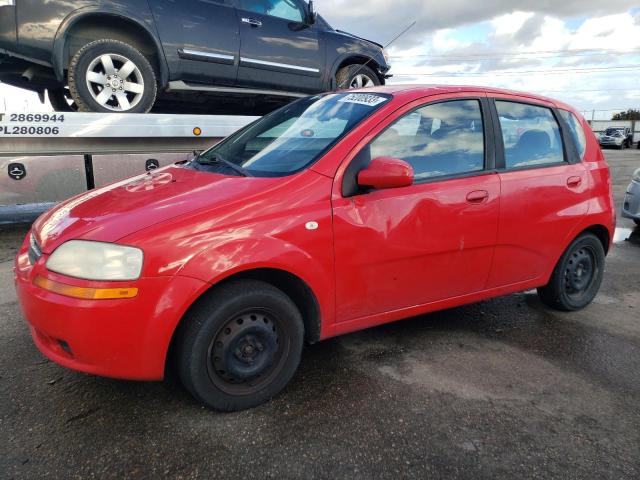 KL1TD62685B442338 - 2005 CHEVROLET AVEO BASE RED photo 1