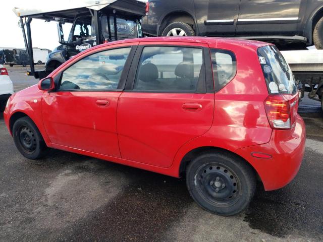 KL1TD62685B442338 - 2005 CHEVROLET AVEO BASE RED photo 2