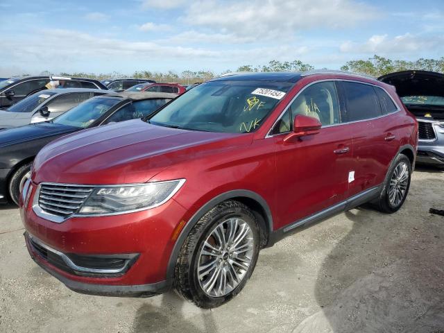 2LMTJ6LR9GBL43440 - 2016 LINCOLN MKX RESERVE RED photo 1