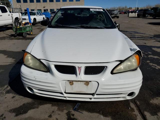 1G2NE52F22C156312 - 2002 PONTIAC GRAND AM SE WHITE photo 5