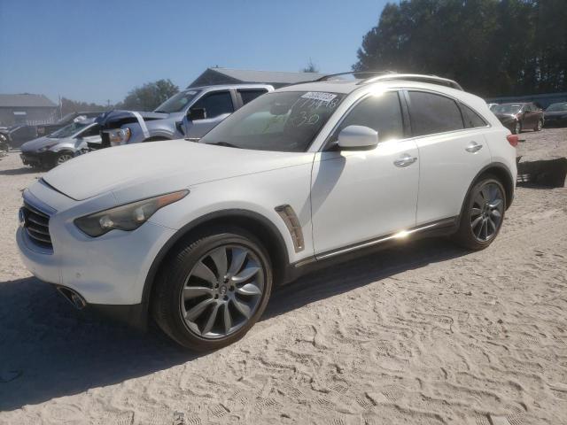 JN8CS1MW2DM173498 - 2013 INFINITI FX37 WHITE photo 1