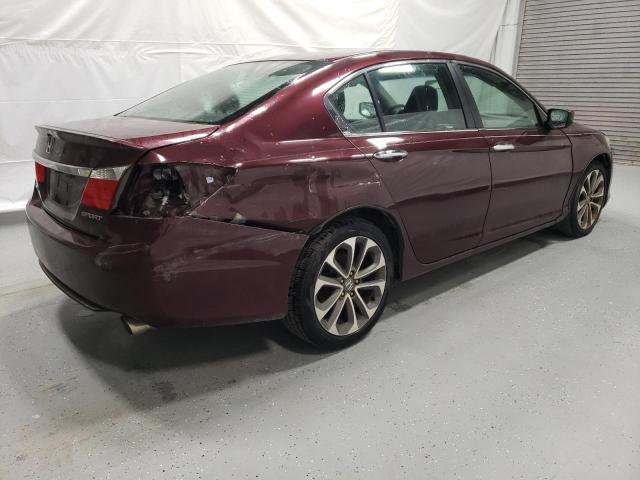 1HGCR2F59DA210549 - 2013 HONDA ACCORD SPORT BURGUNDY photo 3