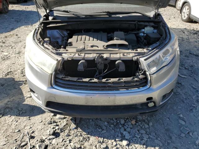 5TDJKRFH0FS107796 - 2015 TOYOTA HIGHLANDER XLE 银色 照片 12