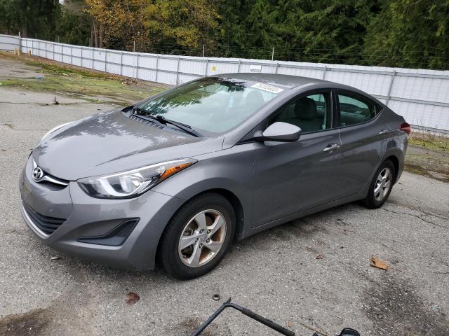 5NPDH4AE6EH497495 - 2014 HYUNDAI ELANTRA SE GRAY photo 1