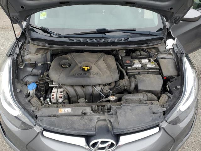 5NPDH4AE6EH497495 - 2014 HYUNDAI ELANTRA SE GRAY photo 11