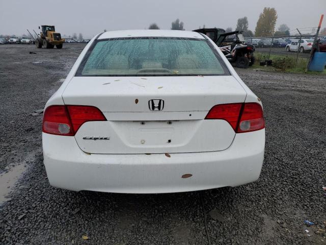 1HGFA16596L045740 - 2006 HONDA CIVIC LX WHITE photo 6