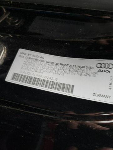 WAUGVAFR9AA024236 - 2010 AUDI S5 PREMIUM PLUS შავი ფოტო 12
