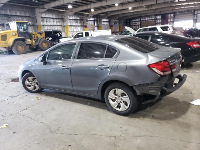 19XFB2F55DE025590 - 2013 HONDA CIVIC LX GRAY photo 2