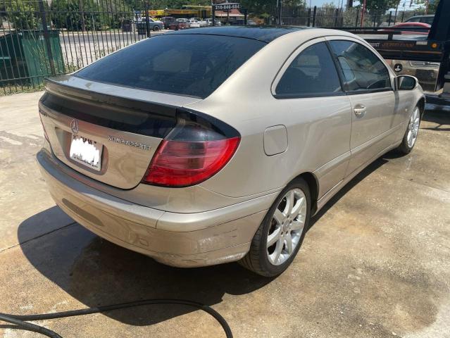 WDBRN40J03A452732 - 2003 MERCEDES-BENZ C 230K SPORT COUPE TAN photo 4