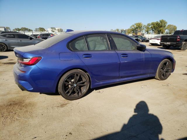 3MW5R7J05M8B93936 - 2021 BMW 330XI BLUE photo 3