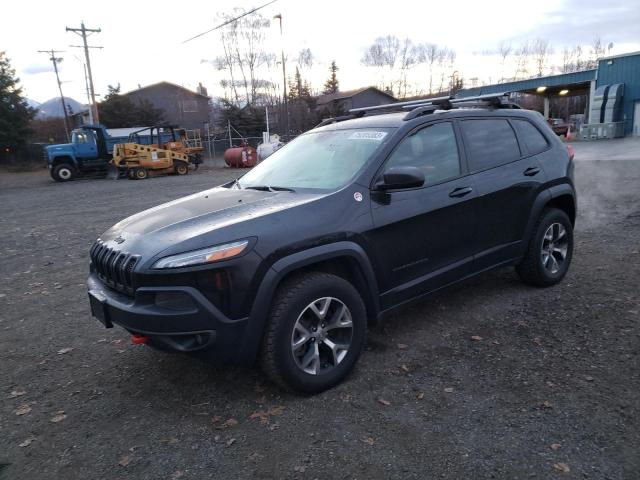 1C4PJMBS7EW215011 - 2014 JEEP CHEROKEE TRAILHAWK BLACK photo 1