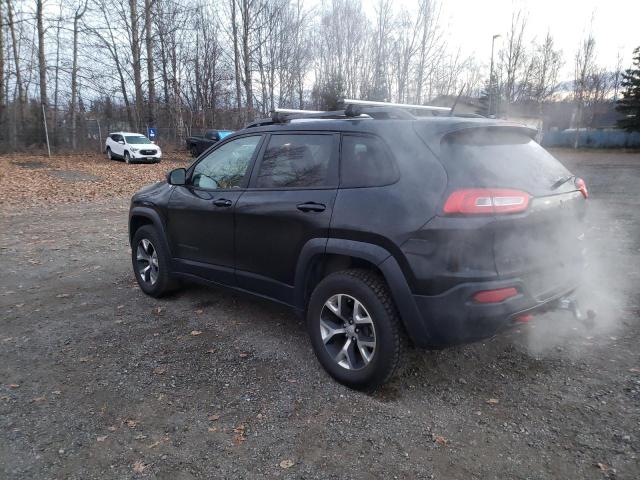 1C4PJMBS7EW215011 - 2014 JEEP CHEROKEE TRAILHAWK BLACK photo 2