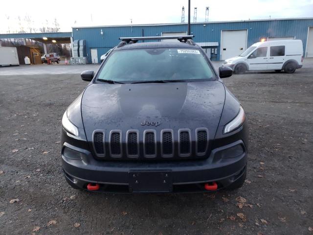 1C4PJMBS7EW215011 - 2014 JEEP CHEROKEE TRAILHAWK BLACK photo 5