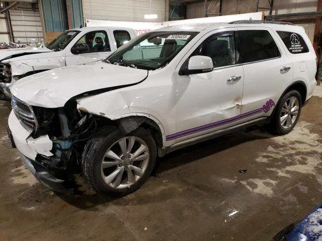 1C4SDJDT7DC670575 - 2013 DODGE DURANGO CREW WHITE photo 1