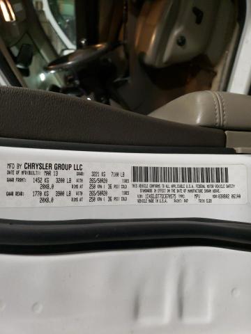 1C4SDJDT7DC670575 - 2013 DODGE DURANGO CREW WHITE photo 13