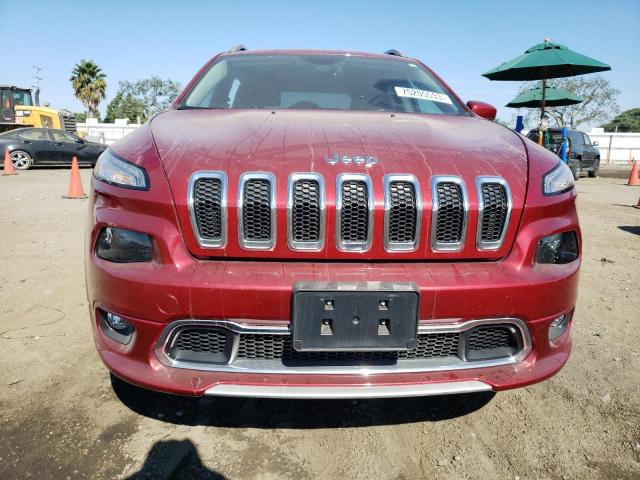 1C4PJLJS1HW593390 - 2017 JEEP CHEROKEE OVERLAND RED photo 5