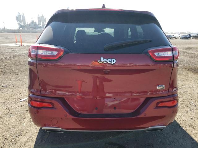 1C4PJLJS1HW593390 - 2017 JEEP CHEROKEE OVERLAND RED photo 6