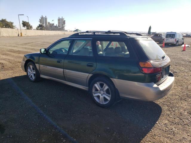 4S3BH6861Y7673296 - 2000 SUBARU OUTBACK OUTBACK LIMITED GREEN photo 2