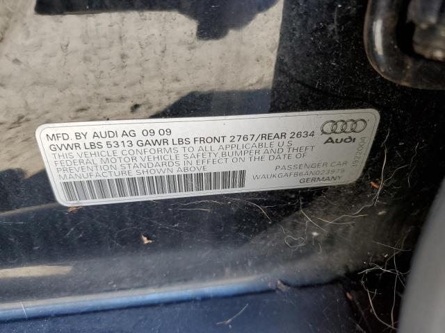 WAUKGAFB6AN023979 - 2010 AUDI A6 PRESTIGE 黑色 照片 12