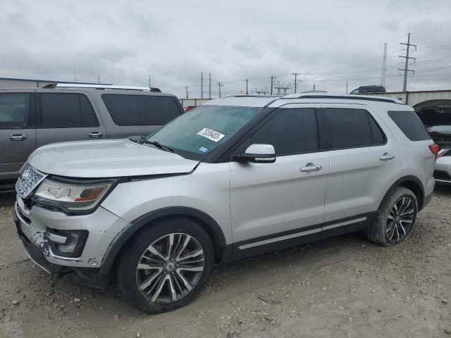 1FM5K8HT7HGA15834 - 2017 FORD EXPLORER PLATINUM SILVER photo 1