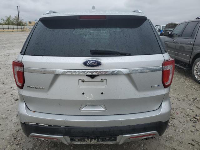 1FM5K8HT7HGA15834 - 2017 FORD EXPLORER PLATINUM SILVER photo 6