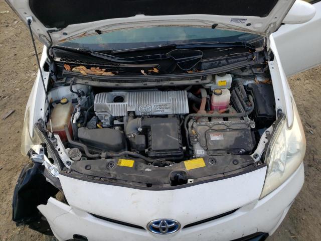 JTDKN3DU2D0347084 - 2013 TOYOTA PRIUS WHITE photo 11