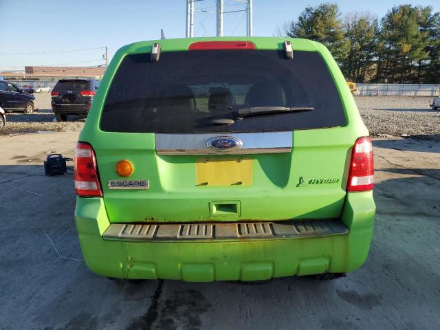 1FMCU4K32BKB00250 - 2011 FORD ESCAPE HYBRID GREEN photo 6