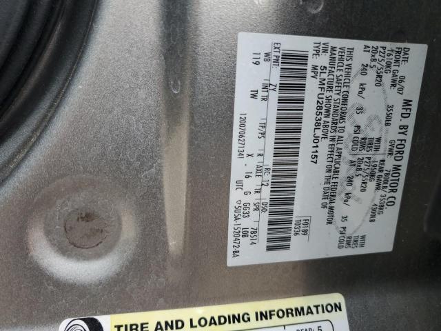 5LMFU28538LJ01157 - 2008 LINCOLN NAVIGATOR 银色 照片 13