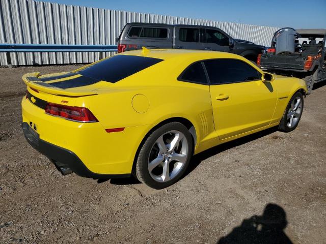 2G1FD1E39F9303390 - 2015 CHEVROLET CAMARO LT YELLOW photo 3