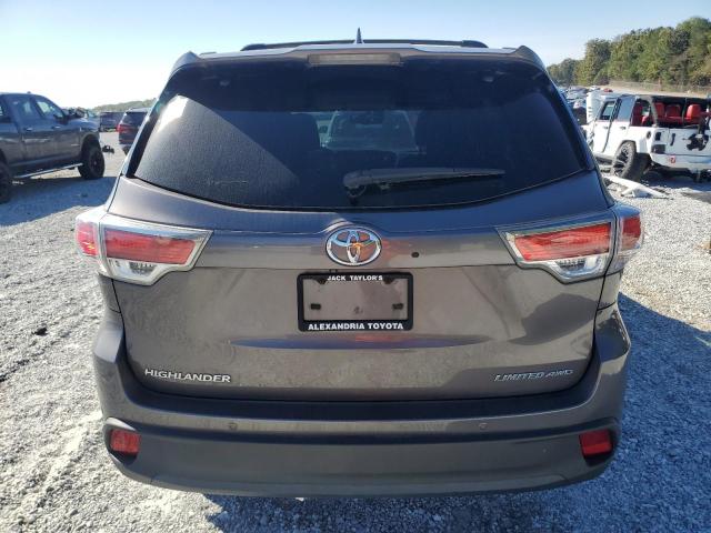 5TDDKRFHXES048753 - 2014 TOYOTA HIGHLANDER LIMITED GRAY photo 6