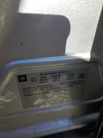 1G4G45G33GF166435 - 2016 BUICK LACROSSE SPORT TOURING SILVER photo 13