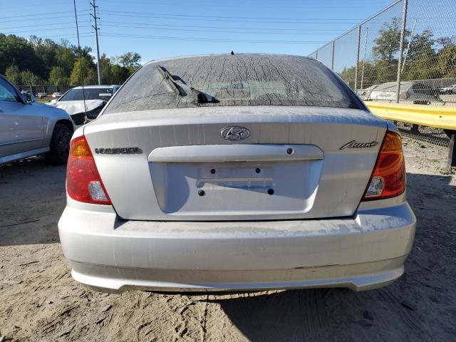 KMHCG35C93U260712 - 2003 HYUNDAI ACCENT GL SILVER photo 6