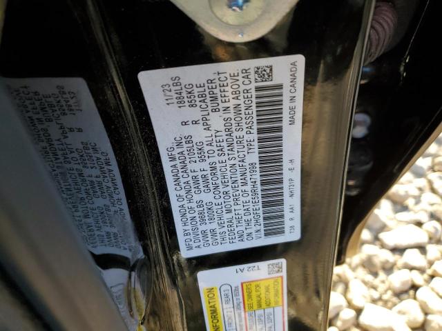 2HGFE1E59RH471998 - 2024 HONDA CIVIC SI BLACK photo 12