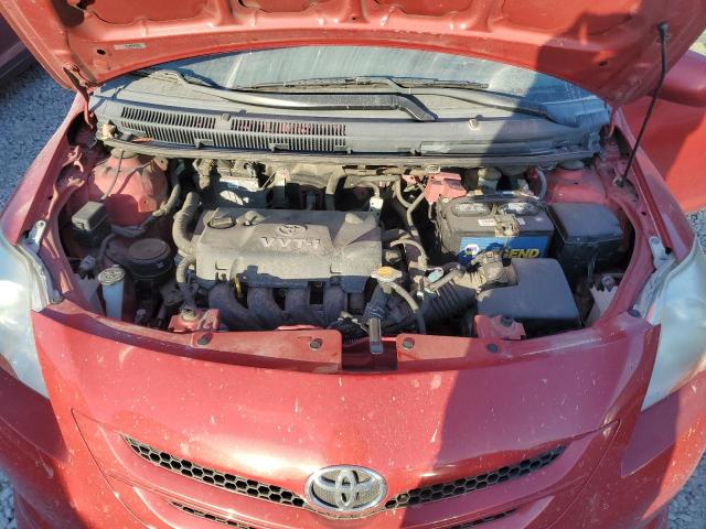 JTDBT923271057915 - 2007 TOYOTA YARIS RED photo 11