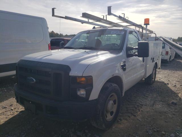 1FDWF30508EC94368 - 2008 FORD F350 SRW SUPER DUTY WHITE photo 1