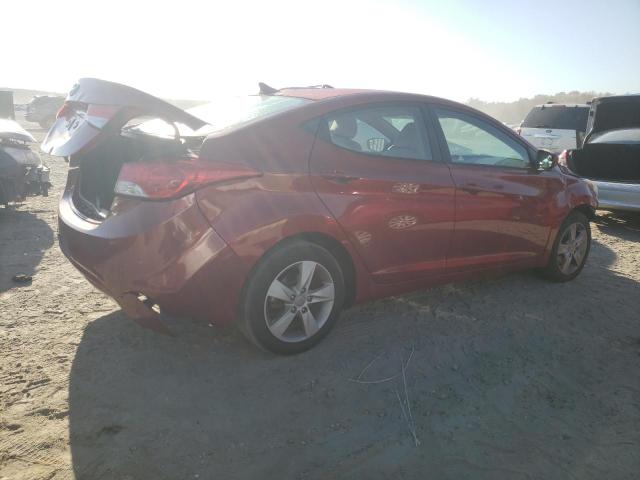 KMHDH4AE0DU851222 - 2013 HYUNDAI ELANTRA GLS MAROON photo 3