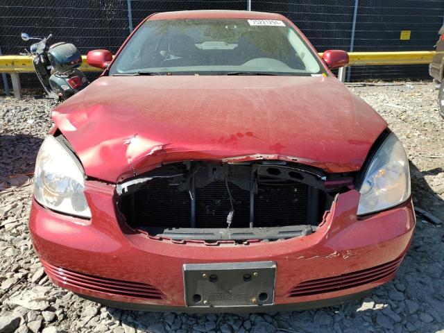 1G4HR57Y18U189503 - 2008 BUICK LUCERNE CXL RED photo 5