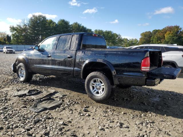 1B7HG48Z42S670117 - 2002 DODGE DAKOTA QUAD SLT BLACK photo 2