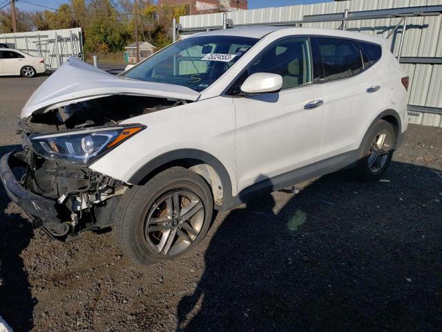 5NMZTDLBXJH092058 - 2018 HYUNDAI SANTA FE S WHITE photo 1