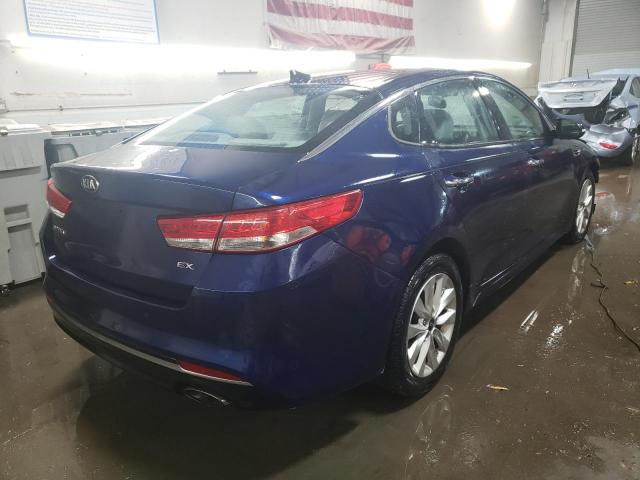 5XXGU4L35GG092179 - 2016 KIA OPTIMA EX BLUE photo 3