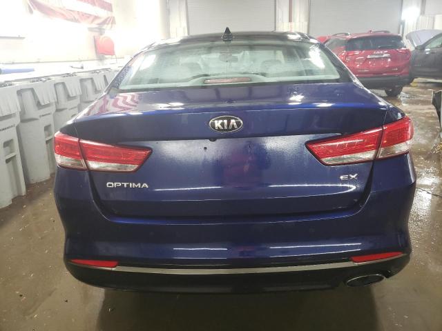 5XXGU4L35GG092179 - 2016 KIA OPTIMA EX BLUE photo 6