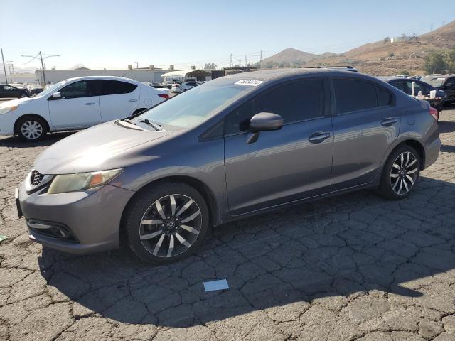 2HGFB2F94FH547140 - 2015 HONDA CIVIC EXL GRAY photo 1