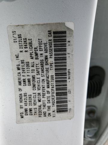 1HGCR3F83FA017588 - 2015 HONDA ACCORD EXL WHITE photo 12