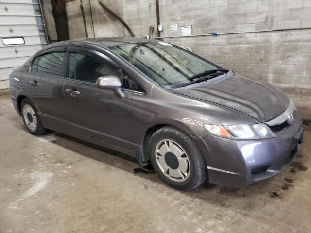 2HGFA16639H007429 - 2009 HONDA CIVIC LX-S GRAY photo 4